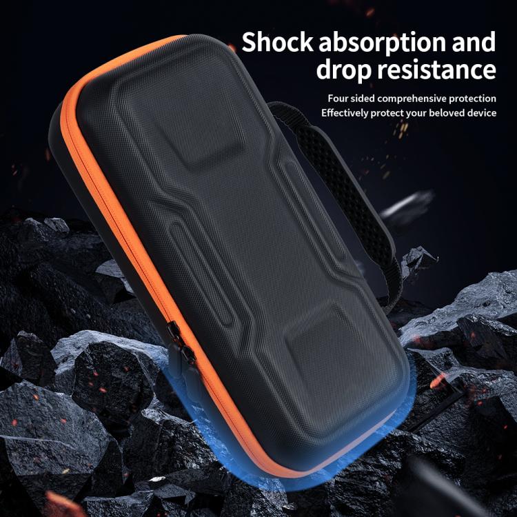 For Nintendo Switch 2 Mecha Double Layer Shockproof Portable Storage Bag(Black Orange) - Bags by buy2fix | Online Shopping UK | buy2fix
