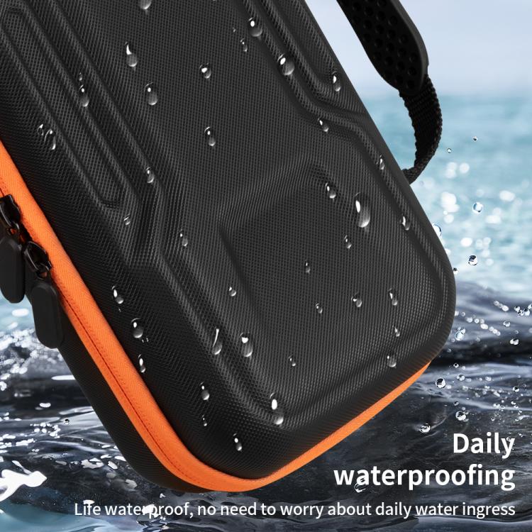 For Nintendo Switch 2 Mecha Double Layer Shockproof Portable Storage Bag(Black Orange) - Bags by buy2fix | Online Shopping UK | buy2fix