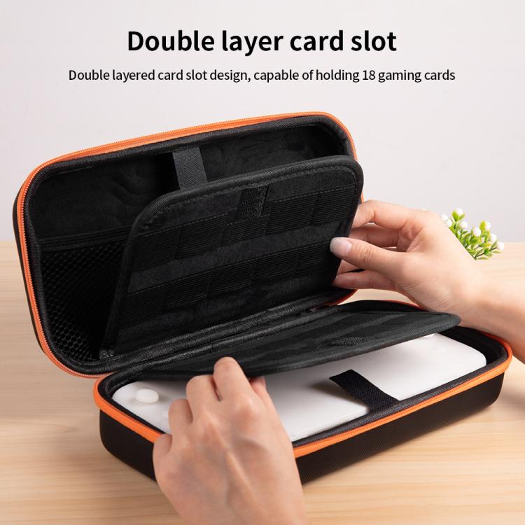 For Nintendo Switch 2 Mecha Double Layer Shockproof Portable Storage Bag(Black Orange) - Bags by buy2fix | Online Shopping UK | buy2fix