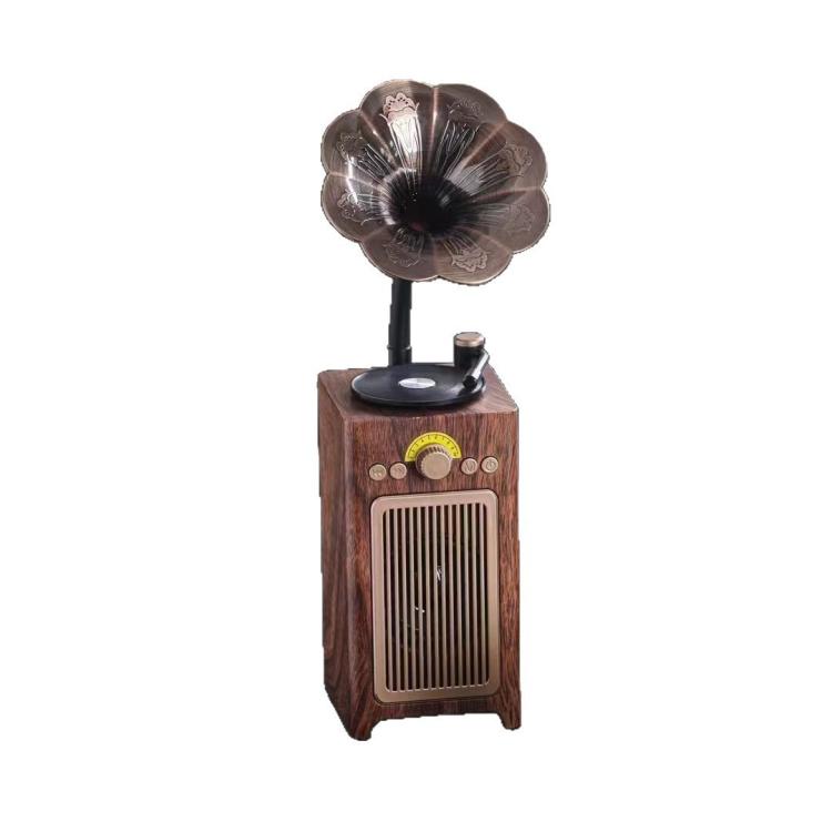 H3 Morning Glory Retro Wireless Bluetooth Speaker(Brown) - Desktop Speaker by buy2fix | Online Shopping UK | buy2fix