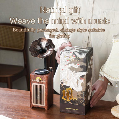 H3 Morning Glory Retro Wireless Bluetooth Speaker(Brown) - Desktop Speaker by buy2fix | Online Shopping UK | buy2fix
