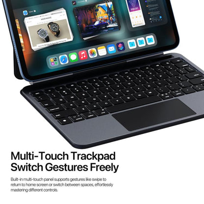 For iPad 2025 / 2022 DUX DUCIS MK Pro Series Floating Magnetic Keyboard Tablet Leather Case(Black) - Universal by DUX DUCIS | Online Shopping UK | buy2fix