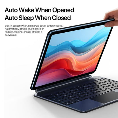 For iPad 2025 / 2022 DUX DUCIS MK Pro Series Floating Magnetic Keyboard Tablet Leather Case(Black) - Universal by DUX DUCIS | Online Shopping UK | buy2fix