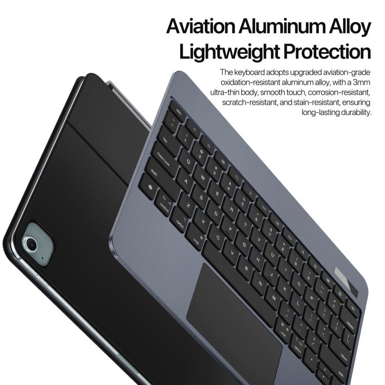 For iPad Air 13 2025 / iPad Pro 12.9 2022 DUX DUCIS MK Pro Series Floating Magnetic Keyboard Tablet Leather Case(Black) - For iPad Pro by DUX DUCIS | Online Shopping UK | buy2fix