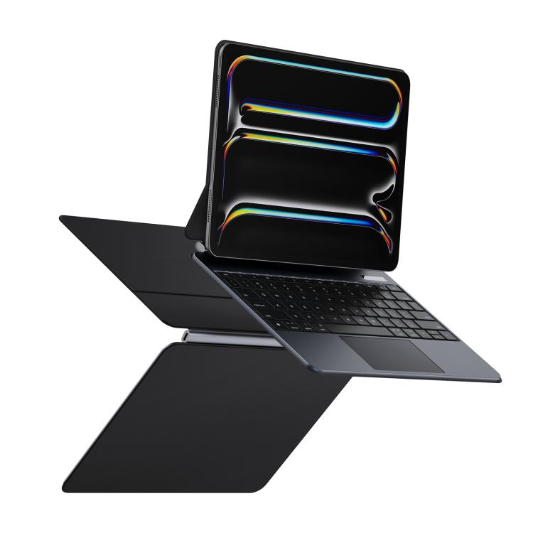For iPad Pro 13 2024 DUX DUCIS MK Pro Series Floating Magnetic Keyboard Tablet Leather Case(Black) - For iPad Pro by DUX DUCIS | Online Shopping UK | buy2fix
