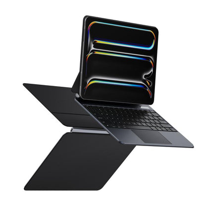 For iPad Pro 13 2024 DUX DUCIS MK Pro Series Floating Magnetic Keyboard Tablet Leather Case(Black) - For iPad Pro by DUX DUCIS | Online Shopping UK | buy2fix