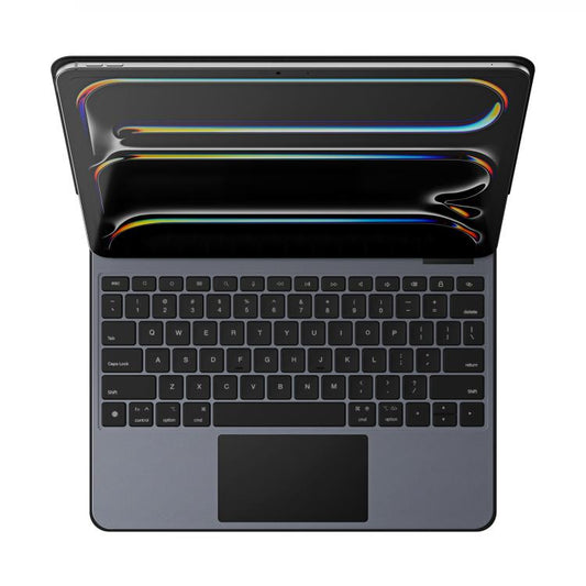 For iPad Pro 13 2024 DUX DUCIS MK Pro Series Floating Magnetic Keyboard Tablet Leather Case(Black) - For iPad Pro by DUX DUCIS | Online Shopping UK | buy2fix