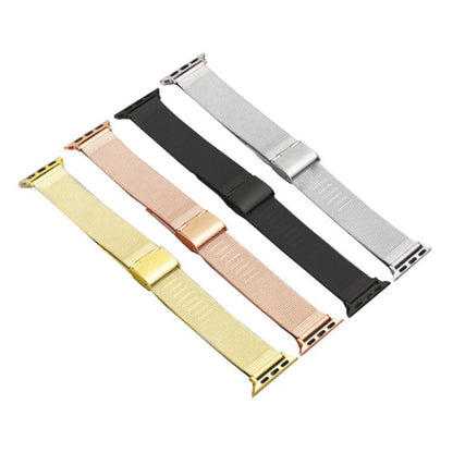 For Apple Watch 42 / 44 / 45 / 46 / 49mm xDfind Milanese Buckle Metal Watch Band(Gold) - Watch Bands by xDfind | Online Shopping UK | buy2fix