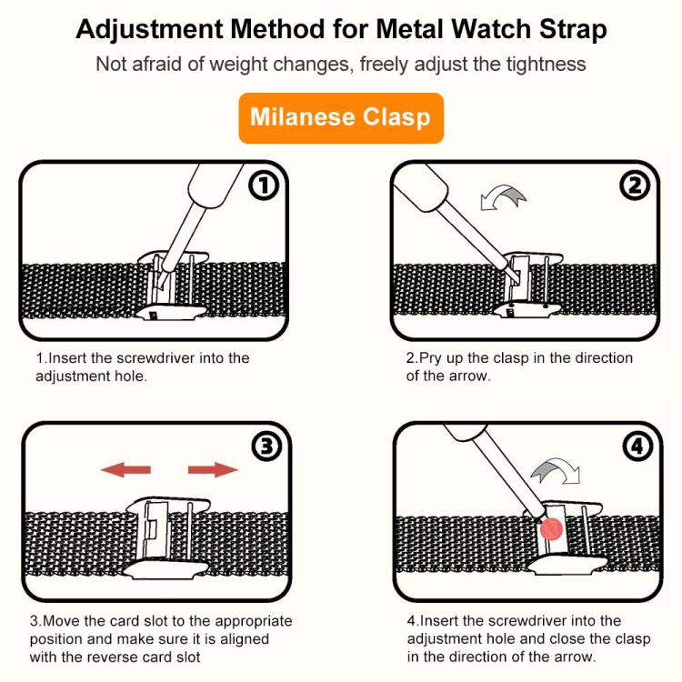 For Apple Watch 42 / 44 / 45 / 46 / 49mm xDfind Milanese Buckle Metal Watch Band(Gold) - Watch Bands by xDfind | Online Shopping UK | buy2fix