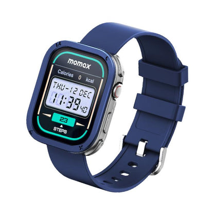 MOMAX SW3S 1.99 inch Screen 3ATM Waterproof Smart Sports Watch(Blue) - Smart Watches by MOMAX | Online Shopping UK | buy2fix