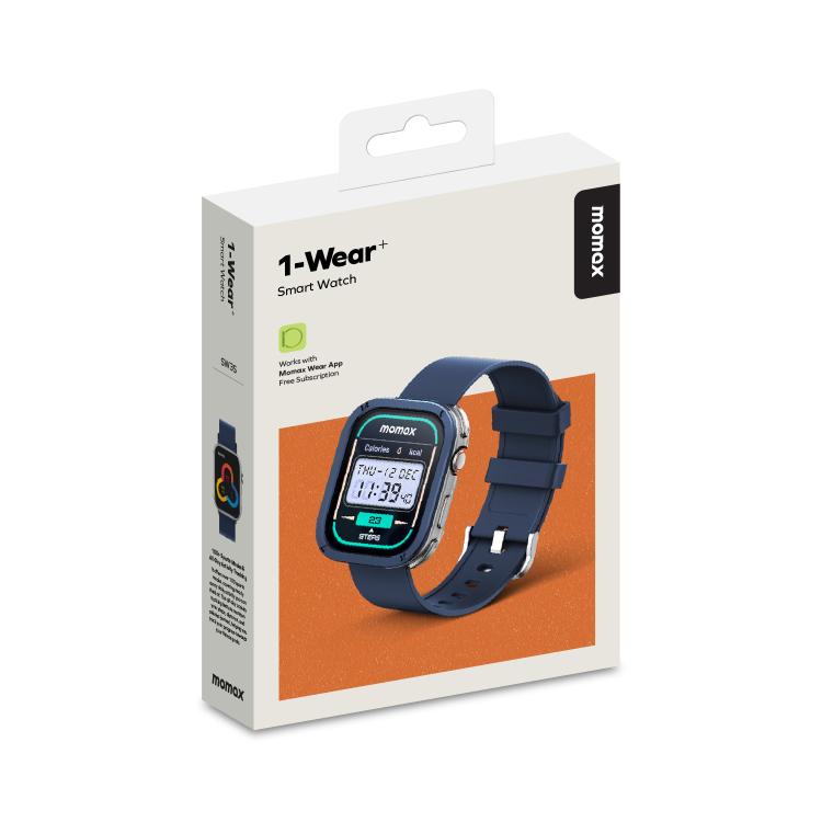 MOMAX SW3S 1.99 inch Screen 3ATM Waterproof Smart Sports Watch(Blue) - Smart Watches by MOMAX | Online Shopping UK | buy2fix