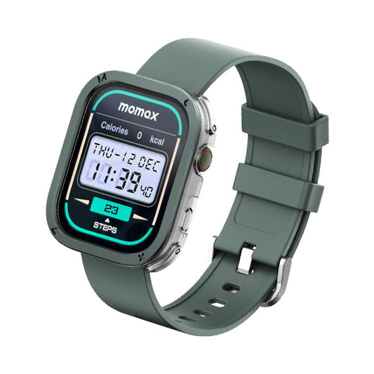 MOMAX SW3S 1.99 inch Screen 3ATM Waterproof Smart Sports Watch(Green) - Smart Watches by MOMAX | Online Shopping UK | buy2fix