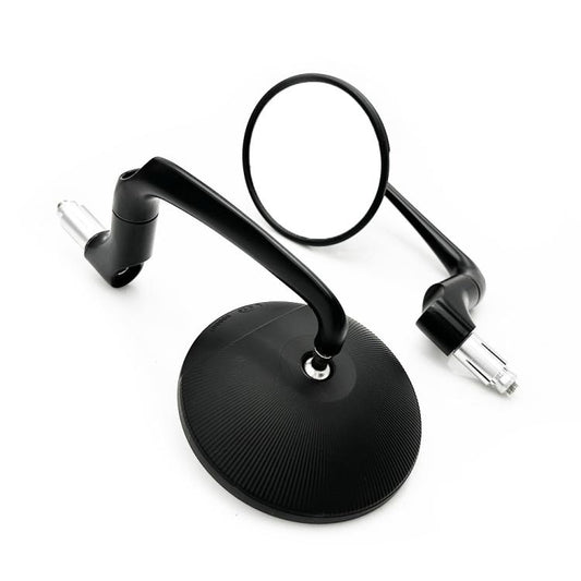 2pcs/Set Universal Motorcycle Electric Vehicle Handlebar Rearview Mirror(Black) - Side Mirrors by buy2fix | Online Shopping UK | buy2fix