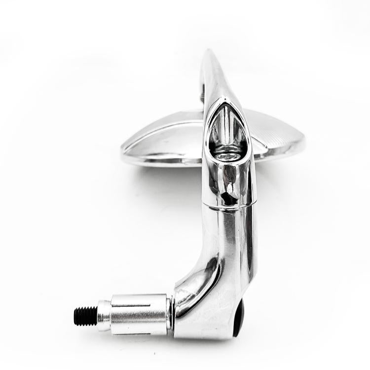 2pcs/Set Universal Motorcycle Electric Vehicle Handlebar Rearview Mirror(Silver) - Side Mirrors by buy2fix | Online Shopping UK | buy2fix