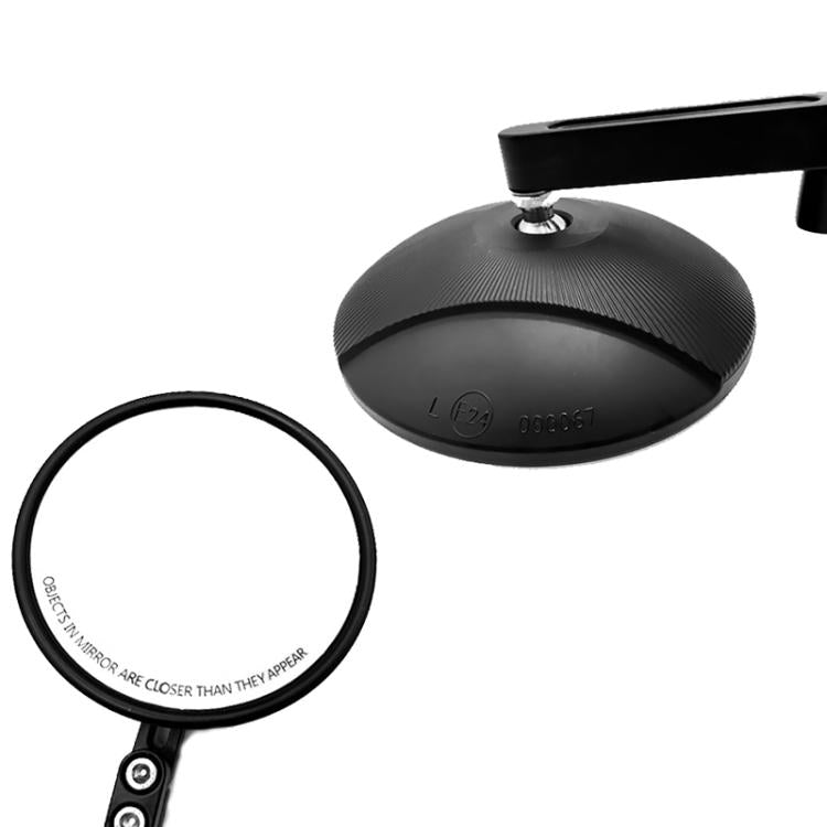 2pcs/Set Adjustable Motorcycle Bicycle Handlebar Rearview Mirror(Black) - Side Mirrors by buy2fix | Online Shopping UK | buy2fix
