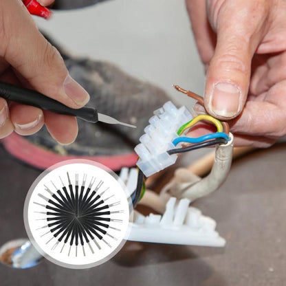 30pcs / Set Car Wire Harness Terminal Pin Removal Tool(Black Long Handle) - Booster Cable & Clip by buy2fix | Online Shopping UK | buy2fix