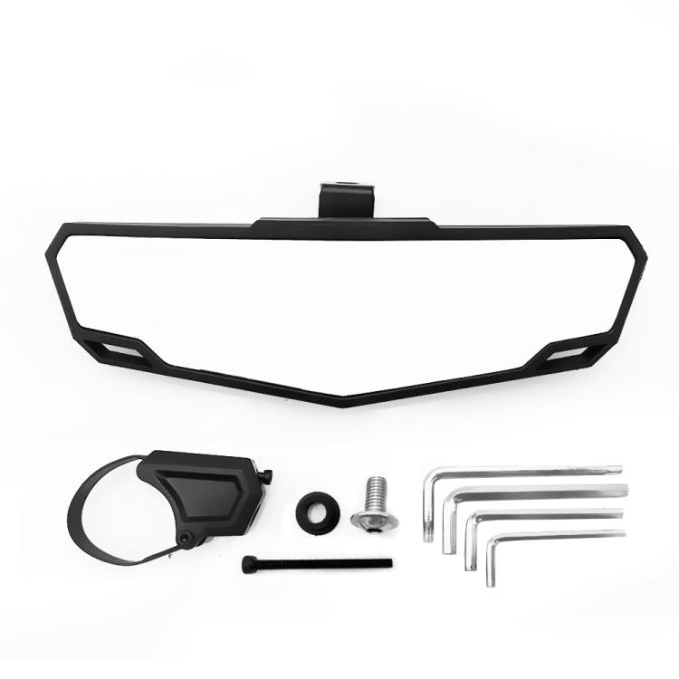 1.75-2 inch Universal Rearview Mirror Center Mirror for UTV / ATV(Black) - Side Mirrors by buy2fix | Online Shopping UK | buy2fix