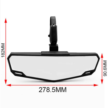 1.75-2 inch Universal Rearview Mirror Center Mirror for UTV / ATV(Black) - Side Mirrors by buy2fix | Online Shopping UK | buy2fix