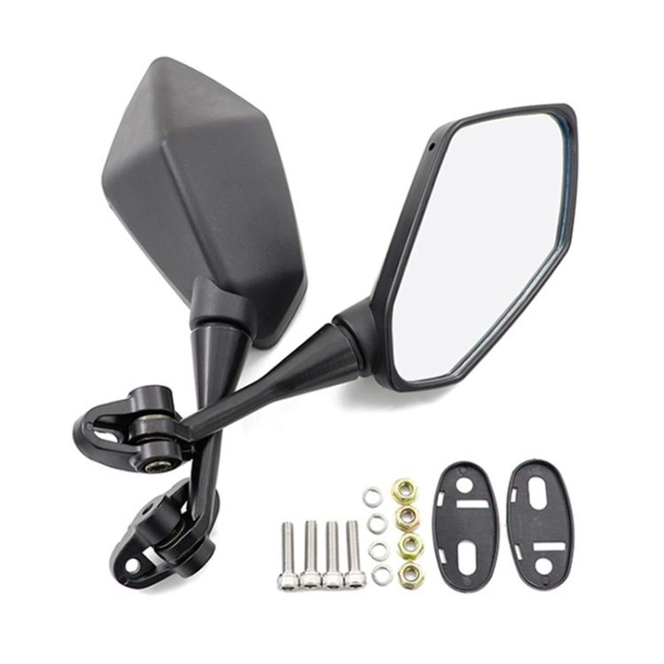 For Yamaha YZF 600 / YZF R6 2pcs/Set Motorcycle Modified Rearview Mirror Reflective Mirror(Black) - Side Mirrors by buy2fix | Online Shopping UK | buy2fix