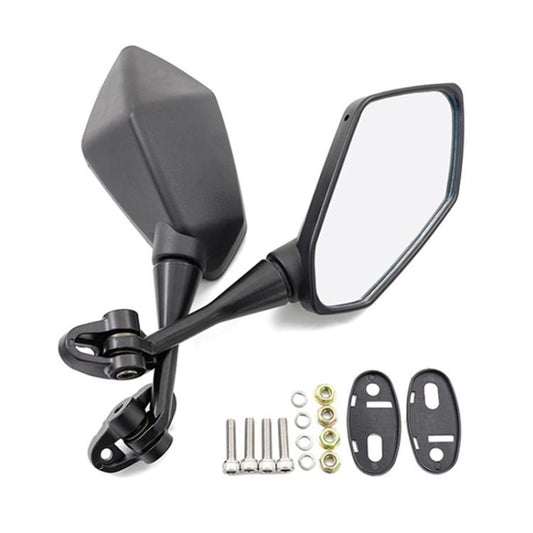 For Yamaha YZF 600 / YZF R6 2pcs/Set Motorcycle Modified Rearview Mirror Reflective Mirror(Black) - Side Mirrors by buy2fix | Online Shopping UK | buy2fix