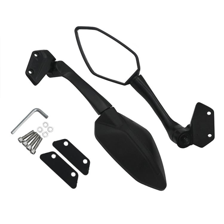 For CFMOTO 250SR CF250-6 / CF250-6A 2pcs/Set Motorcycle Racing Rearview Mirror Reflective Mirror(Black) - Side Mirrors by buy2fix | Online Shopping UK | buy2fix
