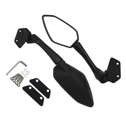 For CFMOTO 250SR CF250-6 / CF250-6A 2pcs/Set Motorcycle Racing Rearview Mirror Reflective Mirror(Black) - Side Mirrors by buy2fix | Online Shopping UK | buy2fix