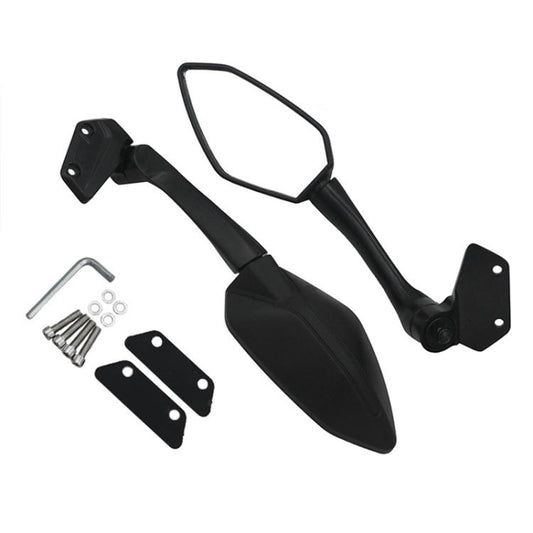 For CFMOTO 250SR CF250-6 / CF250-6A 2pcs/Set Motorcycle Racing Rearview Mirror Reflective Mirror(Black) - Side Mirrors by buy2fix | Online Shopping UK | buy2fix