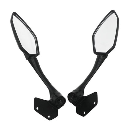 For CFMOTO 250SR CF250-6 / CF250-6A 2pcs/Set Motorcycle Racing Rearview Mirror Reflective Mirror(Black) - Side Mirrors by buy2fix | Online Shopping UK | buy2fix