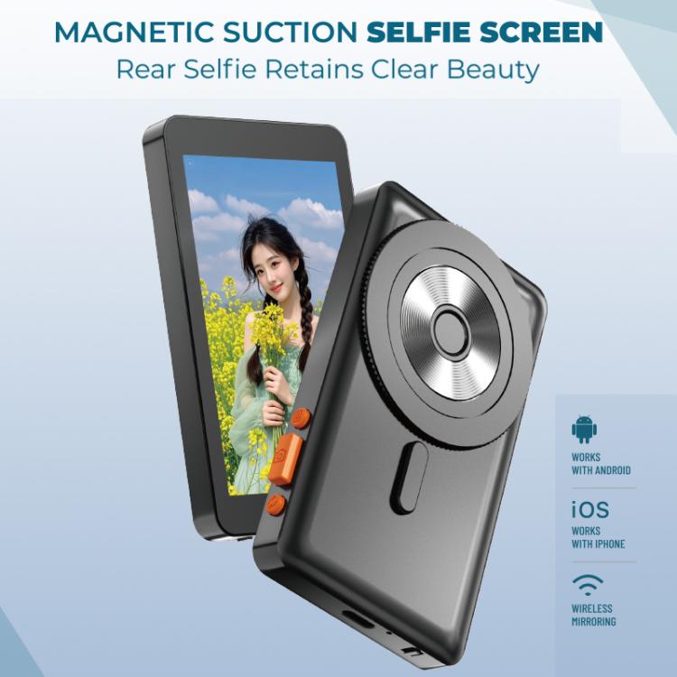 RK-X40E MagSafe Magnetic Rear Selfie Screen Bluetooth Camera Version(Black) - Others Accessories by buy2fix | Online Shopping UK | buy2fix