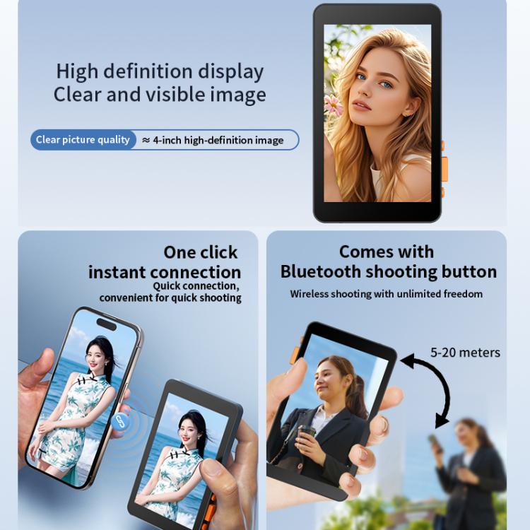 RK-X40E MagSafe Magnetic Rear Selfie Screen Bluetooth Camera Version(Black) - Others Accessories by buy2fix | Online Shopping UK | buy2fix