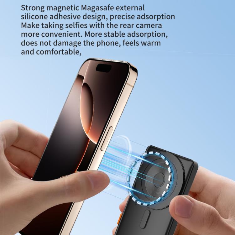 RK-X40E MagSafe Magnetic Rear Selfie Screen Bluetooth Camera Version(White) - Others Accessories by buy2fix | Online Shopping UK | buy2fix