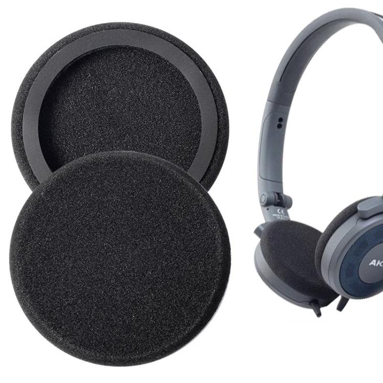 2pcs Sponge Replacement Earpads For AKG K402 / K414P / K418P(Black) - Earmuff & Pad by buy2fix | Online Shopping UK | buy2fix