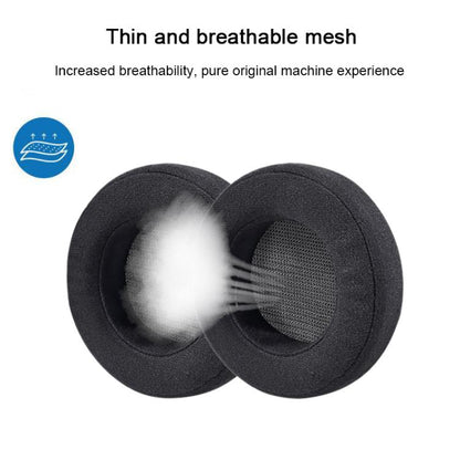 2pcs Perforated Lambskin Splicing Replacement Earpads For AKG K612 / K712(Black) - Earmuff & Pad by buy2fix | Online Shopping UK | buy2fix
