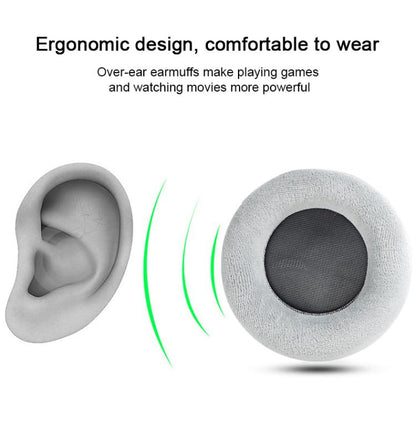 2pcs Lambskin Splicing Replacement Earpads For AKG K612 / K712(Grey) - Earmuff & Pad by buy2fix | Online Shopping UK | buy2fix