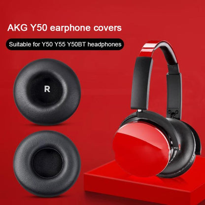 1 Pair Mesh Replacement Earpads For AKG Y50BT / Y55DJ / Y50 / Y55(Black) - Earmuff & Pad by buy2fix | Online Shopping UK | buy2fix