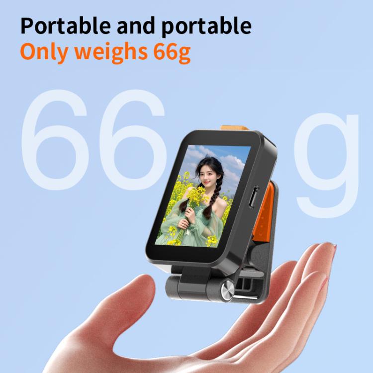 RK-X40G Mini Rear Selfie Screen Sound Version with Clip(White) - Others Accessories by buy2fix | Online Shopping UK | buy2fix