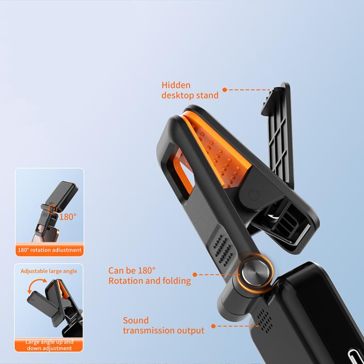 RK-X40G Mini Rear Selfie Screen Sound Version with Clip(Black) - Others Accessories by buy2fix | Online Shopping UK | buy2fix