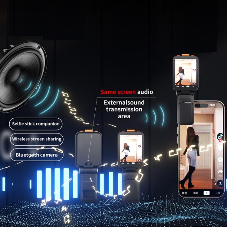 RK-X40G Mini Rear Selfie Screen Sound Version with Clip(White) - Others Accessories by buy2fix | Online Shopping UK | buy2fix