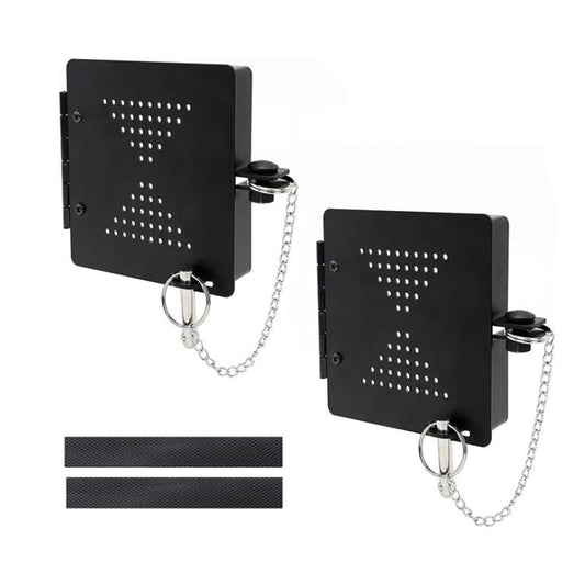 2pcs/Set RV Square Bumper Protective Cover RV Sewer Hose Cover Caps(Black) - Tank Covers by buy2fix | Online Shopping UK | buy2fix