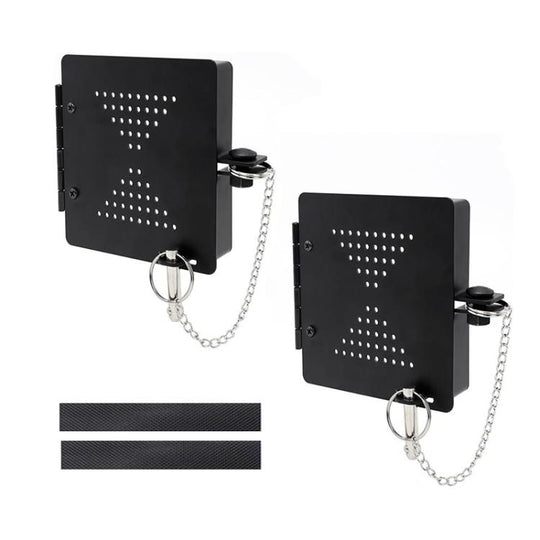 2pcs/Set RV Square Bumper Protective Cover RV Sewer Hose Cover Caps(Black)