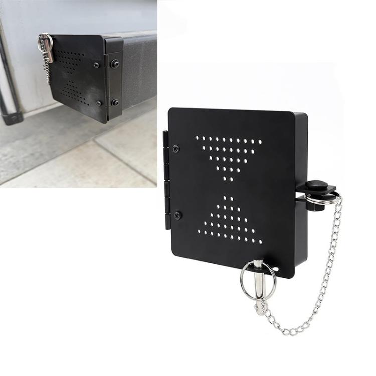 2pcs/Set RV Square Bumper Protective Cover RV Sewer Hose Cover Caps(Black) - Tank Covers by buy2fix | Online Shopping UK | buy2fix