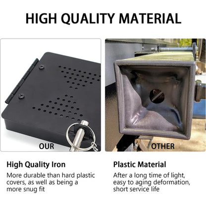 2pcs/Set RV Square Bumper Protective Cover RV Sewer Hose Cover Caps(Black) - Tank Covers by buy2fix | Online Shopping UK | buy2fix