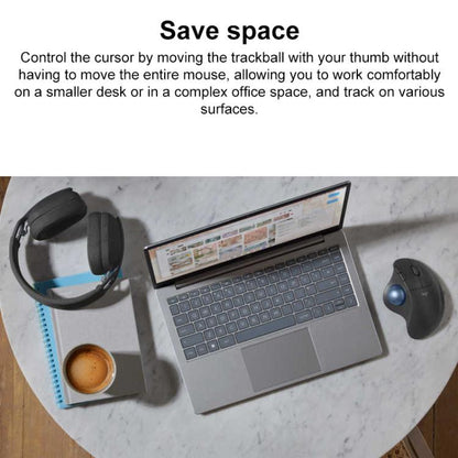 Logitech ERGO M575S Trackball Professional CAD Work Wireless Bluetooth Mouse(Black) - Wireless Mice by Logitech | Online Shopping UK | buy2fix