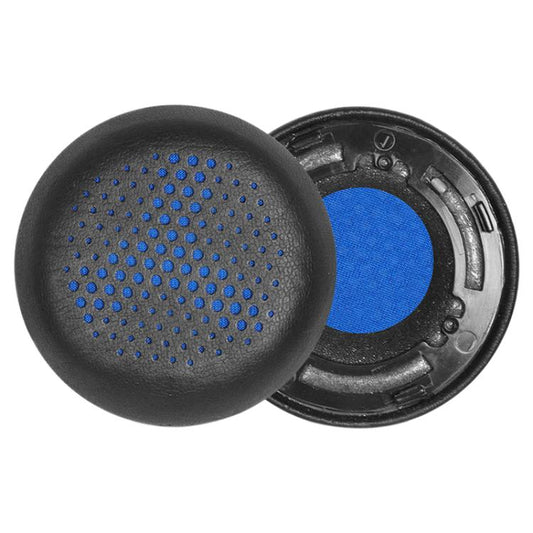 2pcs Protein Leather Replacement Earpads For AKG Y500(Black + Blue Mesh) - Earmuff & Pad by buy2fix | Online Shopping UK | buy2fix