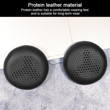 2pcs Protein Leather Replacement Earpads For AKG Y500(Black + Grey Mesh) - Earmuff & Pad by buy2fix | Online Shopping UK | buy2fix