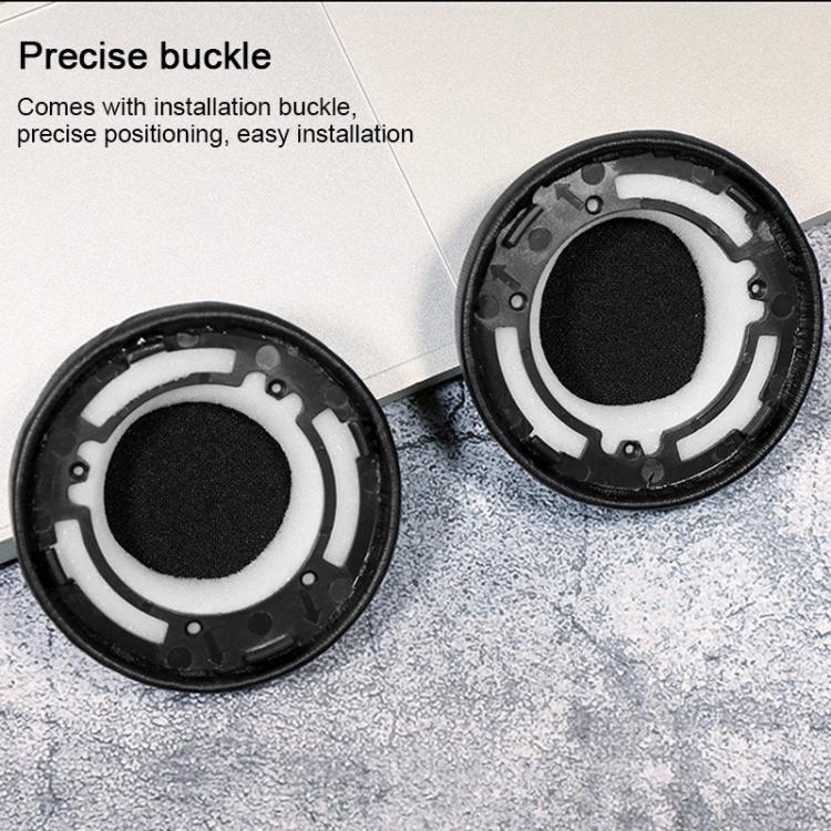 2pcs Protein Leather Replacement Earpads For AKG Y500(Black + Grey Mesh) - Earmuff & Pad by buy2fix | Online Shopping UK | buy2fix