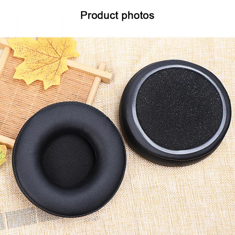 2pcs Protein Leather Splicing Thickening Replacement Earpads For AKG K240 MKII / K270(Black) - Earmuff & Pad by buy2fix | Online Shopping UK | buy2fix