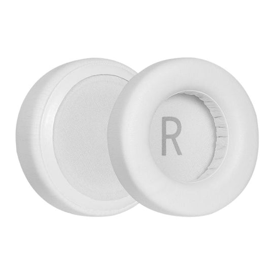 1 Pair Protein Leather Replacement Earpads For AKG K845 / K845BT(White Left and Right)