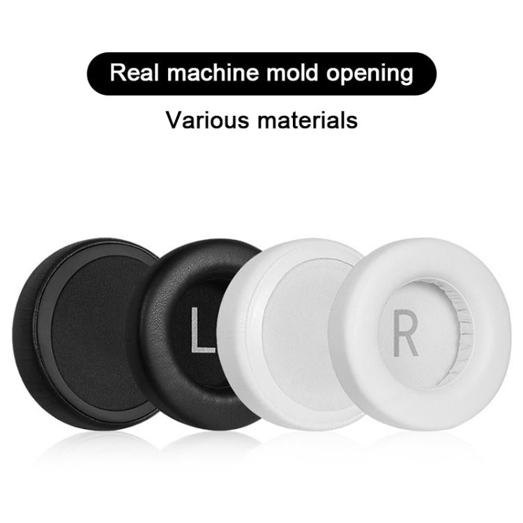 1 Pair Protein Leather Replacement Earpads For AKG K845 / K845BT(Black Left and Right Type A) - Earmuff & Pad by buy2fix | Online Shopping UK | buy2fix