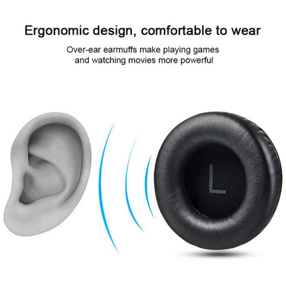 1 Pair Protein Leather Replacement Earpads For AKG K845 / K845BT(White Left and Right) - Earmuff & Pad by buy2fix | Online Shopping UK | buy2fix